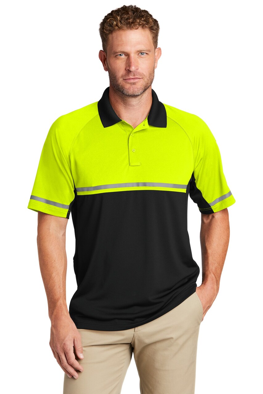 CornerStone®Select Lightweight Snag Proof Enhanced Visibility Mens Polo Shirts Short Sleeve Workwear